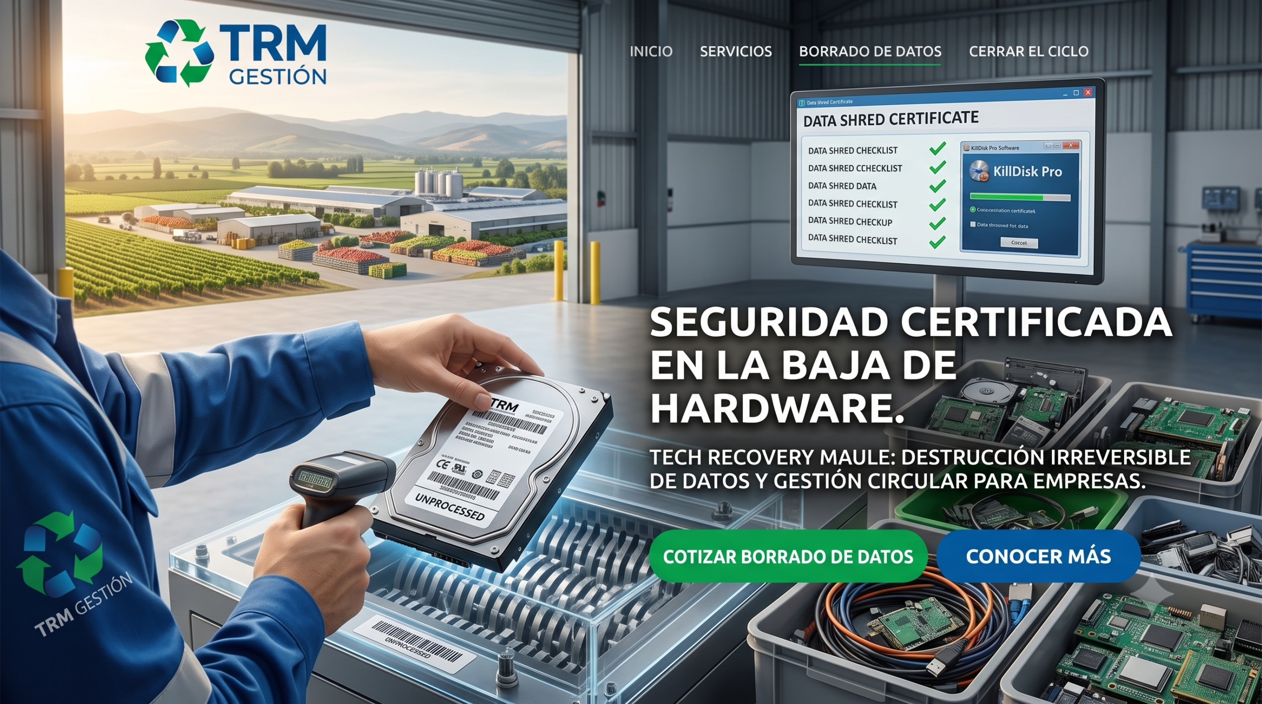 Data center technology con racks de servidores modernos y luces de neón